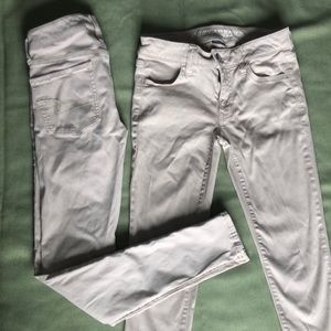 TWO pair AEO Sateen pants